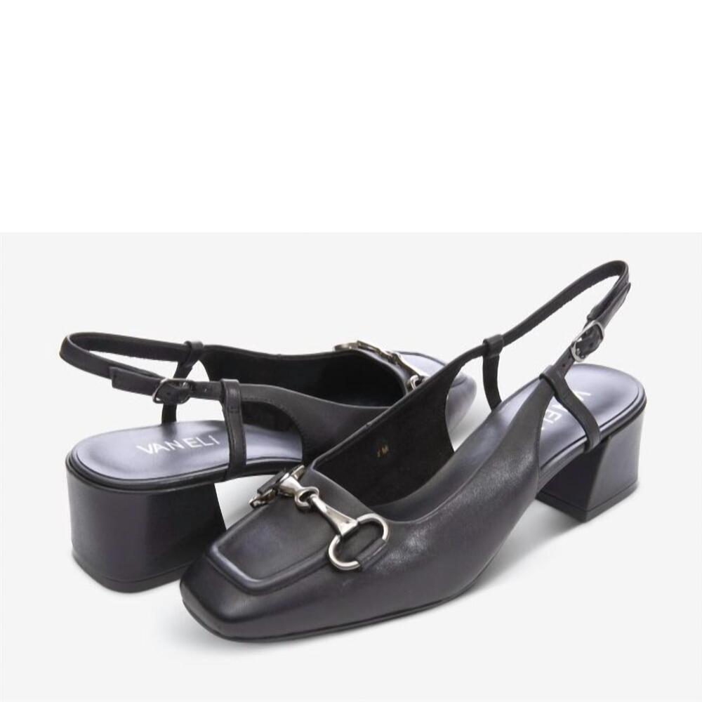 NEW VANELI women's darrel nappa slingback pumps in black - Picture 3 of 4
